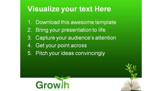 Book And Plant Business PowerPoint Templates And PowerPoint Backgrounds 0511