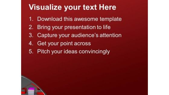 Book Under 3d House Education PowerPoint Templates Ppt Backgrounds For Slides 0113