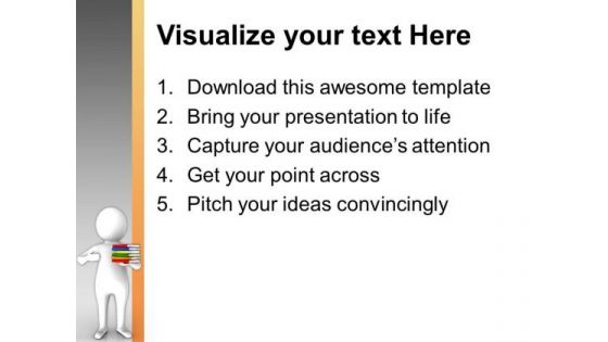 Books Are The Best Friends PowerPoint Templates Ppt Backgrounds For Slides 0613
