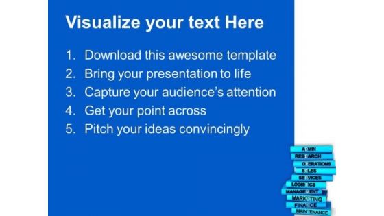 Books Of Different Business Concepts PowerPoint Templates Ppt Backgrounds For Slides 0713