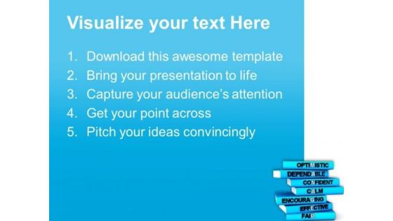 Books On Leadership Skils PowerPoint Templates Ppt Backgrounds For Slides 0713