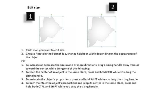 Botswana PowerPoint Maps