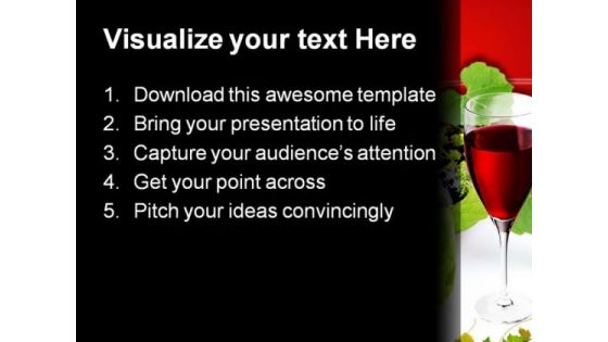 Bottle Of Wine Lifestyle PowerPoint Templates And PowerPoint Backgrounds 0311