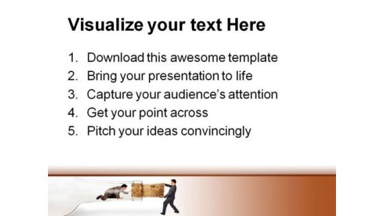 Bottleneck Pulling Business PowerPoint Background And Template 1210