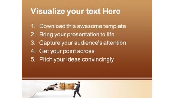 Bottleneck Pulling Business PowerPoint Background And Template 1210