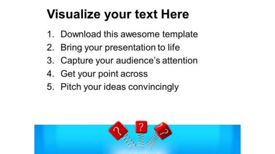 Bouncing Questions Teamwork PowerPoint Templates And PowerPoint Themes 0812