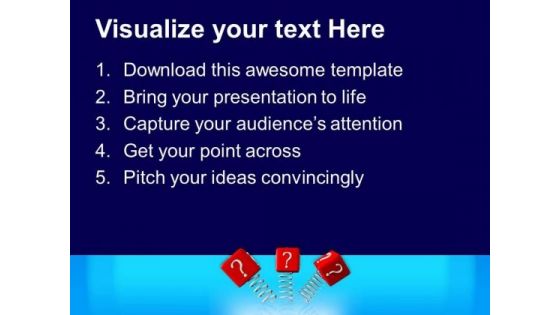 Bouncing Questions Teamwork PowerPoint Templates And PowerPoint Themes 0812