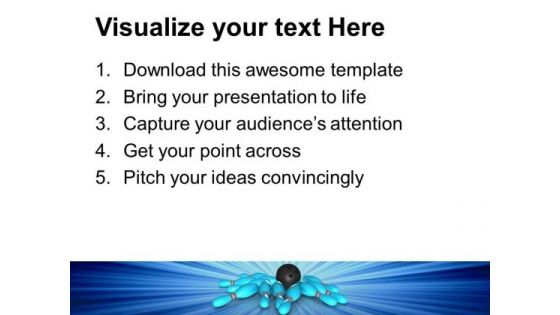 Bowling Game Business PowerPoint Templates And PowerPoint Themes 0512