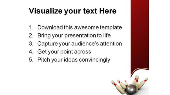 Bowling Sports PowerPoint Themes And PowerPoint Slides 0511