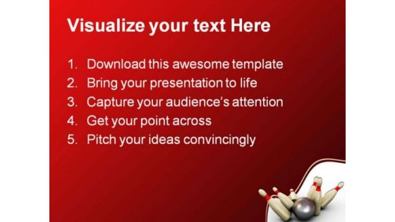 Bowling Sports PowerPoint Themes And PowerPoint Slides 0511