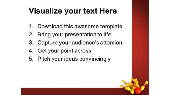 Bowling Success Game PowerPoint Templates And PowerPoint Themes 0512