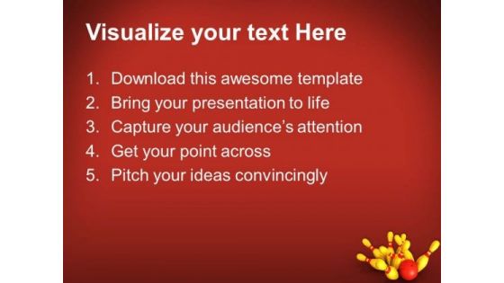 Bowling Success Game PowerPoint Templates And PowerPoint Themes 0512