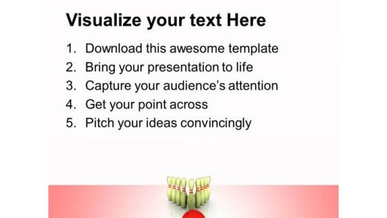 Bowling Success Targets PowerPoint Templates And PowerPoint Themes 0712