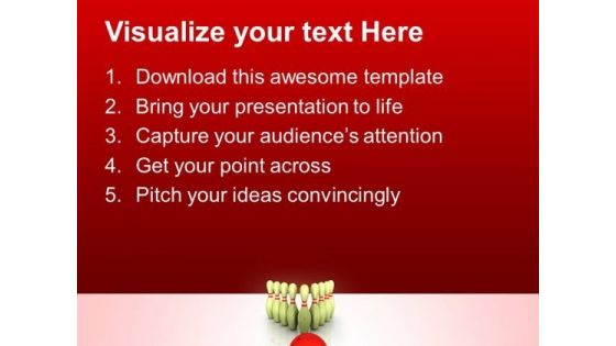 Bowling Success Targets PowerPoint Templates And PowerPoint Themes 0712