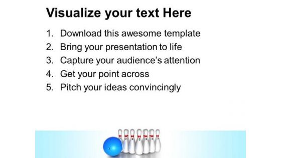 Bowling Target Game PowerPoint Templates And PowerPoint Themes 0512