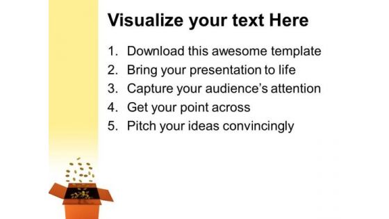 Box Full Of Coins Money PowerPoint Templates And PowerPoint Themes 0812