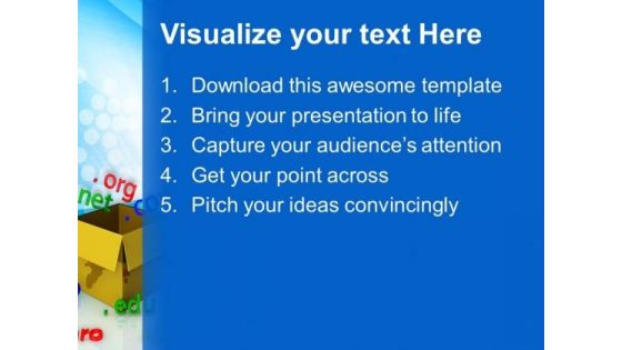 Box With Domain Communication PowerPoint Templates And PowerPoint Themes 0712
