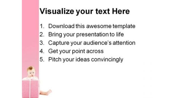 Boy With Gift Festival PowerPoint Themes And PowerPoint Slides 0511