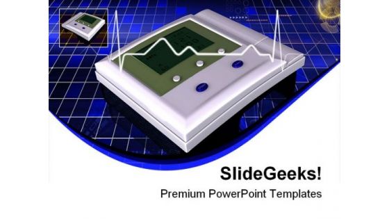 Bp Monitor Health PowerPoint Backgrounds And Templates 0111
