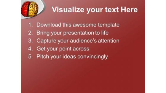 Brain Has Two Important Parts PowerPoint Templates Ppt Backgrounds For Slides 0613
