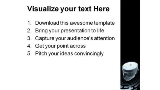 Brain People PowerPoint Template 0910