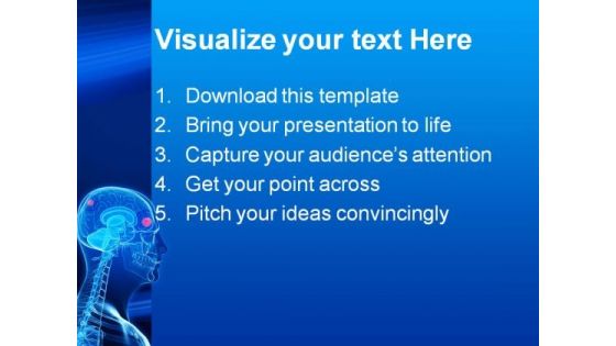 Brain Tumor Science PowerPoint Template 0610