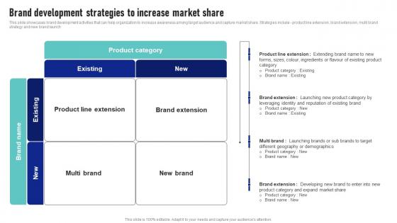 Brand Development Strategies To Increase Market Share Launching New Product Brand Formats Pdf