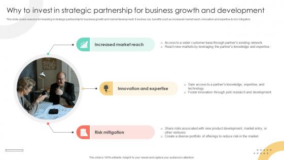 Brand Extension Techniques Why To Invest In Strategic Partnership For Business Growth Strategy SS V