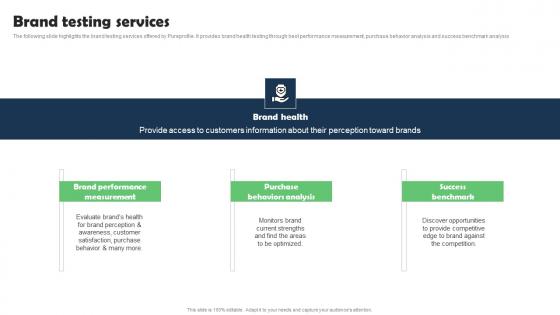 Brand Testing Services Marketing Research Services Management Business Information Pdf
