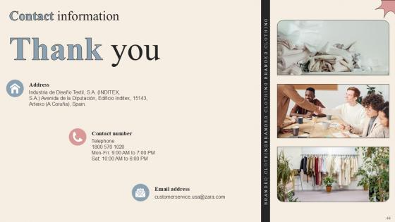 Branded Clothing Company Profile PPT Example Powerpoint Presentation Slides CP CD V