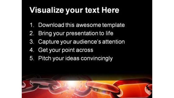 Breaking Chain Business PowerPoint Themes And PowerPoint Slides 0411