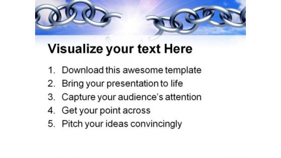 Breaking Chain Business PowerPoint Themes And PowerPoint Slides 0711