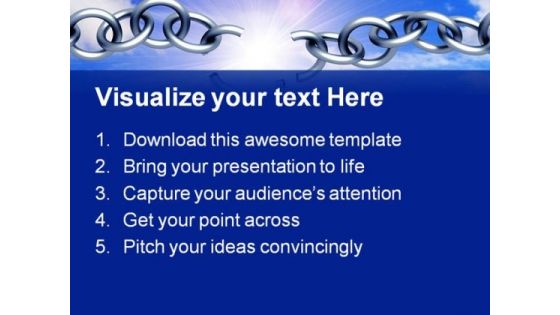 Breaking Chain Business PowerPoint Themes And PowerPoint Slides 0711