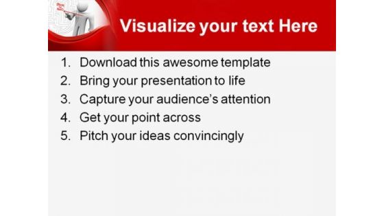 Breaking Rules Arrow Business PowerPoint Template 1110