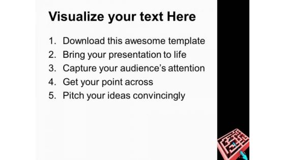 Breaking Through The Maze Completing Target PowerPoint Templates Ppt Backgrounds For Slides 0113