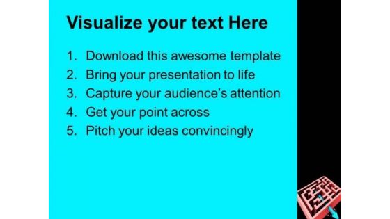 Breaking Through The Maze Completing Target PowerPoint Templates Ppt Backgrounds For Slides 0113