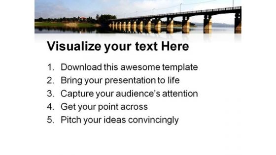 Bridge Over River Nature PowerPoint Themes And PowerPoint Slides 0811