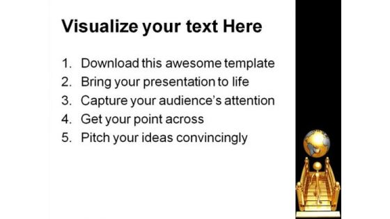 Bridge To World Business PowerPoint Template 1110