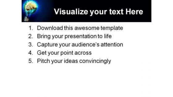 Bright Idea Business PowerPoint Template 1110