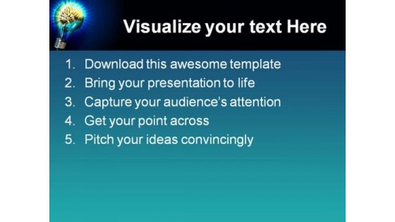 Bright Idea Business PowerPoint Template 1110