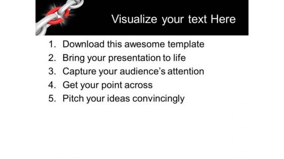 Broken Chain Link Business PowerPoint Templates And PowerPoint Themes 0212