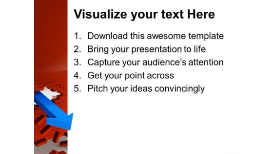 Broken Wall Construction PowerPoint Templates And PowerPoint Themes 0812