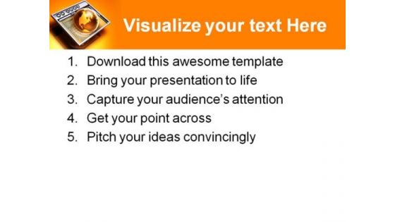 Browsing The Internet Computer PowerPoint Backgrounds And Templates 1210