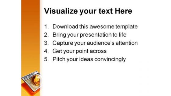 Browsing The Internet Globe PowerPoint Templates And PowerPoint Backgrounds 0111