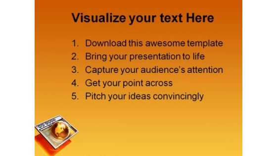 Browsing The Internet Globe PowerPoint Templates And PowerPoint Backgrounds 0111
