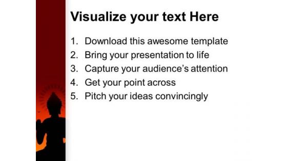 Buddha Statue Religion PowerPoint Templates And PowerPoint Themes 0712