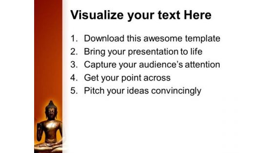 Buddha Statue Religion PowerPoint Templates And PowerPoint Themes 0812