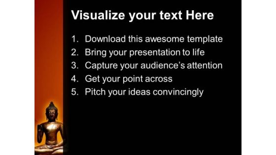 Buddha Statue Religion PowerPoint Templates And PowerPoint Themes 0812