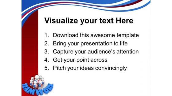 Build American Strength And Teamwork PowerPoint Templates Ppt Backgrounds For Slides 0813