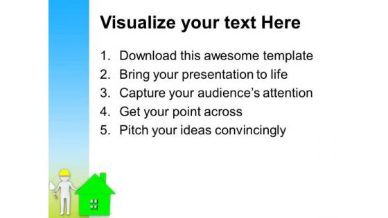 Build The House Of Dream PowerPoint Templates Ppt Backgrounds For Slides 0613